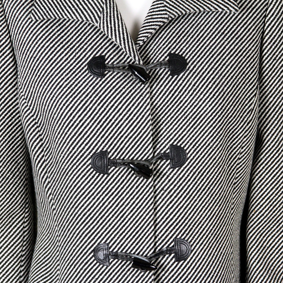 Tahari Blazer/ Black & Grey Zebra /Wool Blend / 6 - Picture 4 of 8